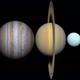 Illustration for article titled All the planets in the Solar System fit between the Earth and the Moon